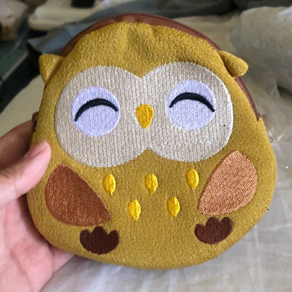 Owl shaped pouch from Japan